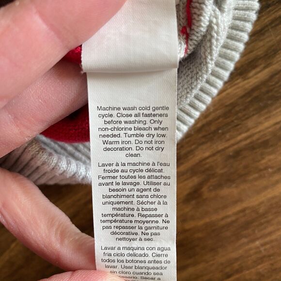 Baby Gap Red Striped Elbow Patch Sweater Boys' 6-12 Months - Picture 10 of 10